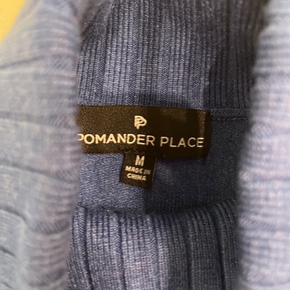 Royal blue Pomander Place turtleneck sweater dress - Picture 3 of 3